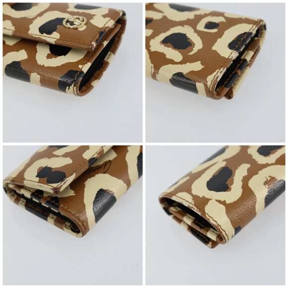 GUCCI Key Case Leather Brown Gold 354499 Auth - Picture 16 of 16